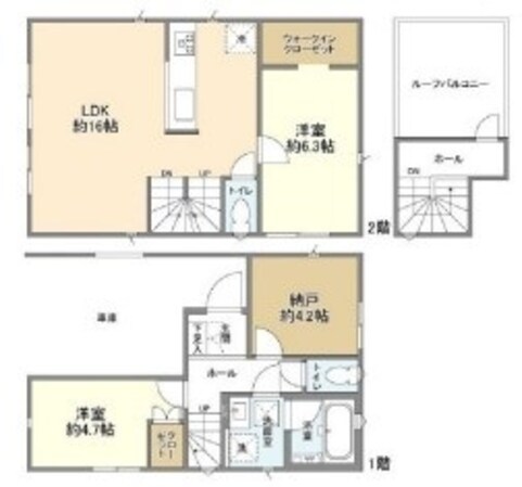 Kolet下板橋の物件間取画像